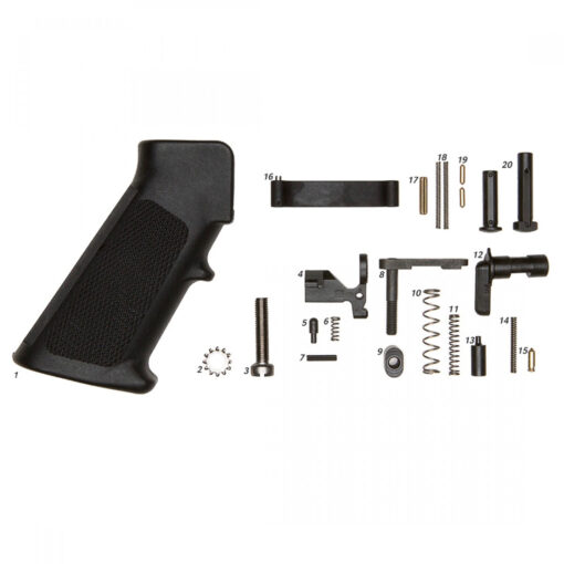 Geissele Mil-Spec Lower Parts Kit (Less Trigger, With Grip) - Black Rifle Depot