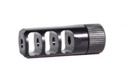Faxon 5.56 MuzzLok 3-Port Muzzle Brake, Steel, QPQ Nitride