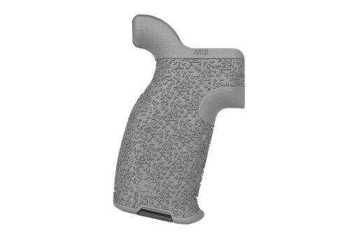 Emissary Axle Grip for AR-15 Compact Aggressive Texture - Grey - Black Rifle Depot