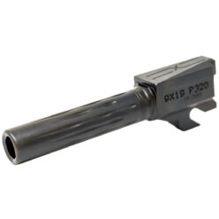 Faxon Match Series Barrel for SIG P320 Compact w/ Patented Flame Fluting, 416-R Stainless, QPQ Nitride, Std. Length, Non-Threaded