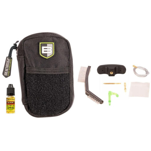 Breakthrough Cleaning Technologies Badge Series - 5.56mm Pull Through Cleaning Kit With Molle Pouch - Black Rifle Depot