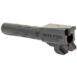 Faxon Match Series Barrel for SIG P320 Compact w/ Patented Flame Fluting, 416-R Stainless, QPQ Nitride, Std. Length, Non-Threaded