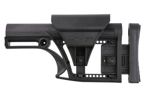 Luth-AR MBA-1 Fixed Stock for AR-15 & AR-10 Rifle Length A2/A1 Buffer Tube - Black - Black Rifle Depot