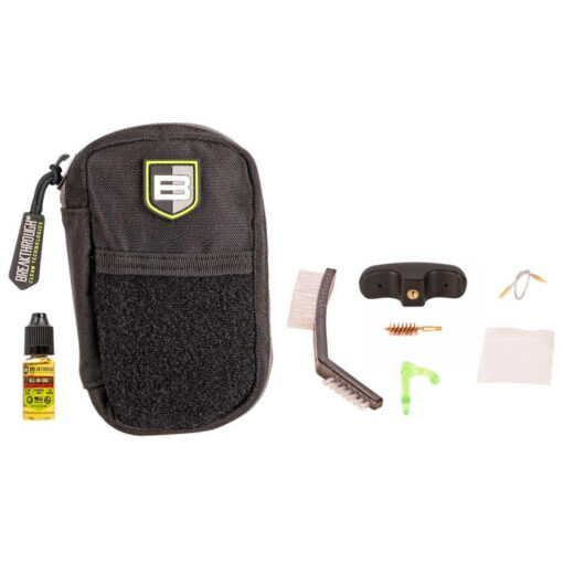 Breakthrough Clean Technologies Badge Series - .44/.45 Caliber Pull Through Cleaning Kit With Molle Pouch - Black Rifle Depot