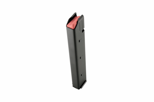 DURAMAG Stainless Steel 9mm Luger Colt Style Magazine - Orange Follower - 32 Round - Black Rifle Depot