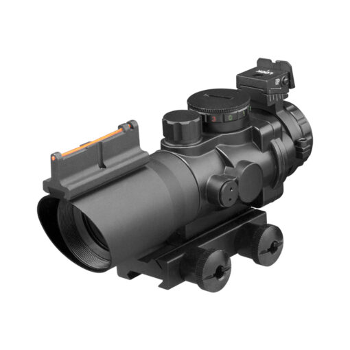 Aim Sports 4X32 Tri Illuminated Scope w/Fiber Optic Sight Mil-Dot Reticle - Black Rifle Depot