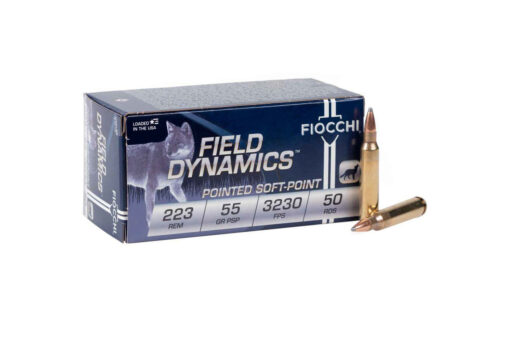 Fiocchi .223 Remington 55 Grain PSP Ammo Rifle Ammo - 50 Rounds - Black Rifle Depot