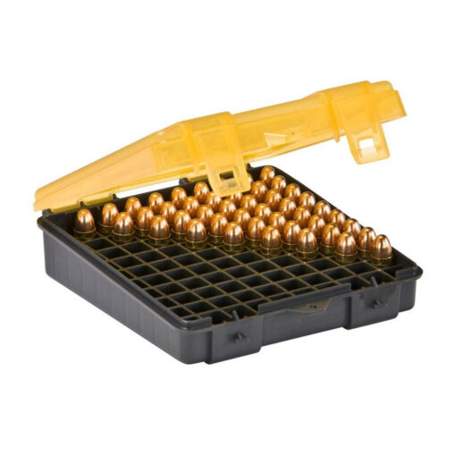 Plano 122400 Handgun Ammo Case - 9mm Dark Gray/Transparent Amber - Black Rifle Depot