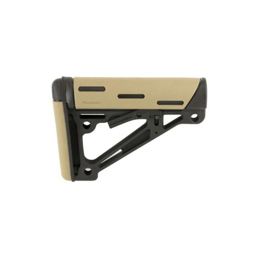 Hogue Mil-Spec Overmold Stock - FDE - Black Rifle Depot