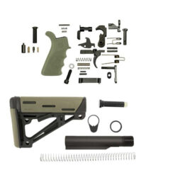 Hogue Overmold AR-15 Lower Build Kit - OD Green