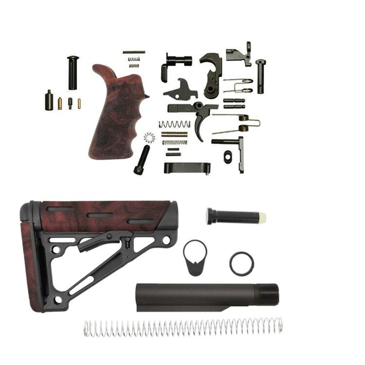Hogue-Overmold-AR-15-Lower-Build-Kit-Red-Lava