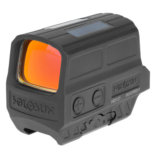 Holosun HE512T-RD Black Anodized 1x 2 MOA/65 MOA Illuminated Red Circle w/Center Dot Reticle - Black Rifle Depot