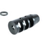 .223/5.56 1/2-28 TPI Three Port Muzzle Brake - Black Nitride