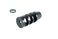 .223/5.56 1/2-28 TPI Three Port Muzzle Brake - Black Nitride