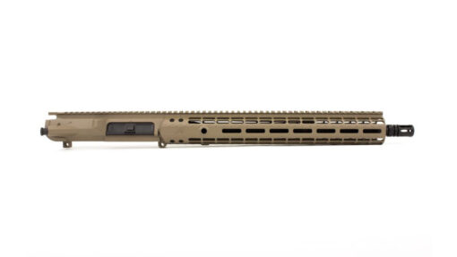 Aero Precision M5E1 Complete Upper, 16" .308 Mid Barrel, EM-15 Handguard - FDE Cerakote - Black Rifle Depot