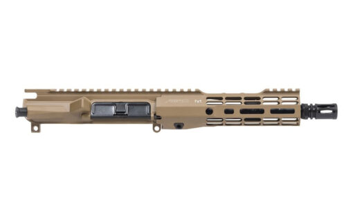 Aero Precicion M4E1 Threaded Complete Upper 8" .300 Blackout Barrel 7" M-LOK ATLAS S-ONE Handguard - FDE Cerakote - Black Rifle Depot