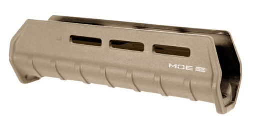 Magpul Industries, MOE M-LOK Forend, Fits Mossberg 590/590A1, Polymer Construction, Features M-LOK Slots, Flat Dark Earth - Black Rifle Depot