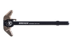 Aero Precision AR-15 Breach Ambi Charging Handle w/ Large Lever - Black/Kodiak Brown
