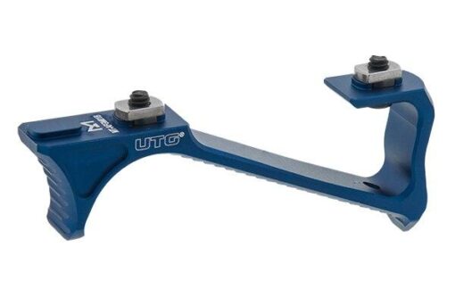 UTG Ultra Slim Angled Fore Grip - M-LOK - Blue - Black Rifle Depot