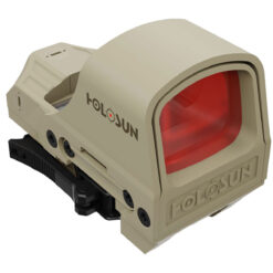 Holosun FDE Anodized 1x 2/65 MOA Red Circle w/Dot Reticle Includes Battery/Lens Cloth/Mount/T10 L Key