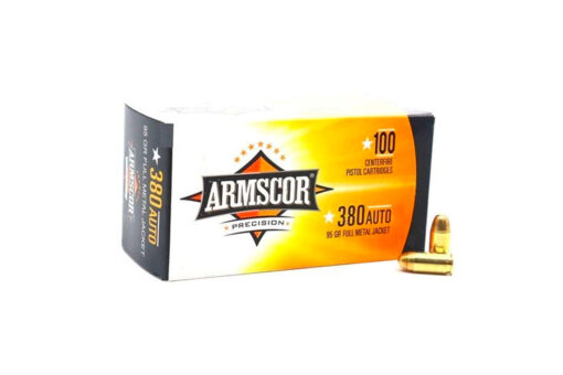 Armscor 50315 Pistol Value Pack 380 ACP 95 gr Full Metal Jacket (FMJ) 100 Bx - Black Rifle Depot