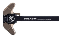 Aero Precision AR-15 Breach Ambi Charging Handle w/ Small Lever - Black/Kodiak Brown