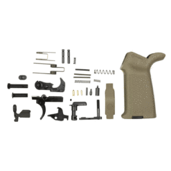 Aero Precision AR 15 Lower Parts Kit W/MOE Grip - FDE