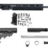 16-inch 5.56 AR-15 rifle build kit with 12-inch quad rail, lower parts kit, and carbine buffer tube assembly