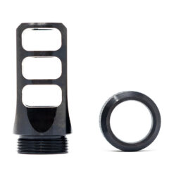 Faxon 8.6 MuzzLok 3-Port Muzzle Brake, Steel, QPQ Nitride