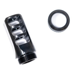 Faxon 8.6 MuzzLok 3-Port Muzzle Brake, Steel, QPQ Nitride