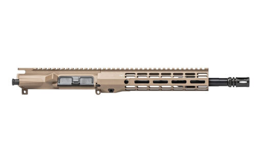 Aero Precision M4E1 Threaded 11.5" 5.56 Barrel Complete Upper Receiver with 9" M-LOK ATLAS R-ONE Handguard - Cerakote FDE - Black Rifle Depot