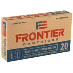 Hornady Frontier Cartridge Lake City 223 Rem 68 Grain Boat Tail Hollow Point Match Rifle Ammo - 20 Rounds
