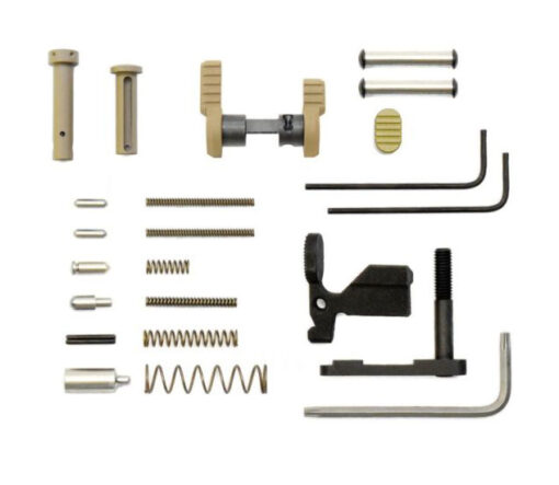 Armaspec AR-10 Gun Builders Stainless Lower Parts Kit - FDE - Black Rifle Depot