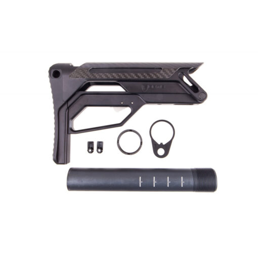 Fortis LA Stock Bundle Cerakoted Buffer Tube and Standard QD End Plate - Black Rifle Depot