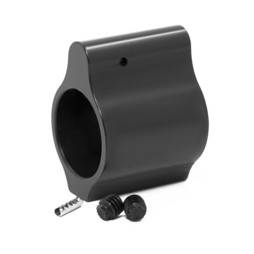 Breek Arms Low Profile AR-15 .750 Set Screw Steel Gas Block Black Nitride - Black Rifle Depot