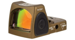 Trijicon 700780 RMR Type 2 Coyote Brown Anodized 1x 3.25 MOA Illuminated Red LED Dot Reticle