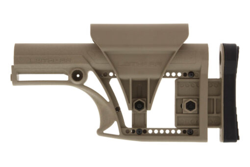 Luth-AR MBA-1 Fixed Stock, for AR-15 & AR-10 Rifle Length A2 Buffer Tube - FDE - Black Rifle Depot