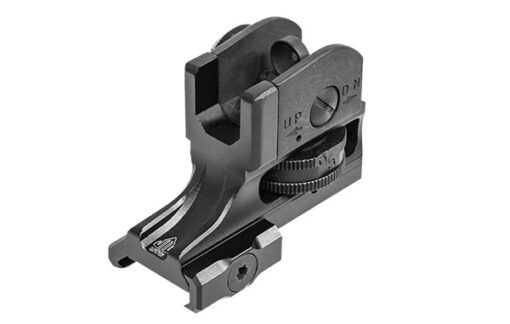 UTG AR-15 Super Slim Fixed Rear Sight, Picatinny, Black - Black Rifle Depot