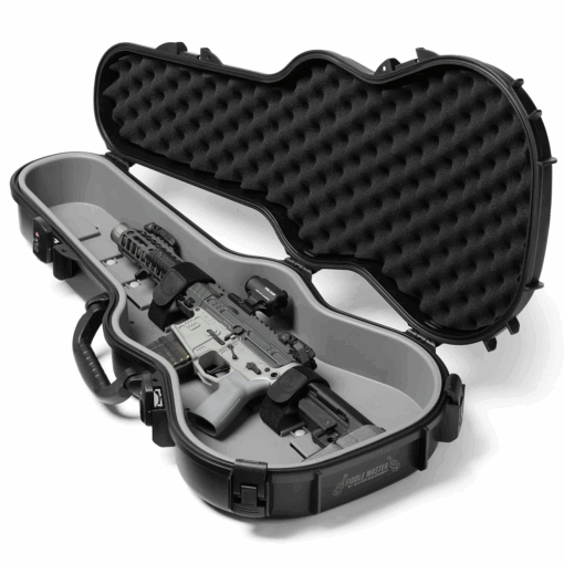 Savior Equipment Discreet Violin Case w/ Built In Synthetic Rubber Molle system, TSA Locks and Keys, Sticker, and 2x Tie Down Strap -Black - Black Rifle Depot