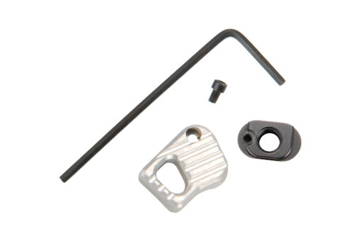 Battle Arms Enhanced Modular Magazine Release - Clear Anodized, Medium - Black Rifle Depot