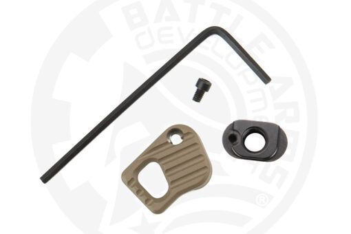 Battle Arms Enhanced Modular Magazine Release - FDE, Medium - Black Rifle Depot