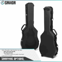 Savior Equipment Discreet Ultimate Guitar Hard Case - Customize Foam w/ Handle and Wheels, 45