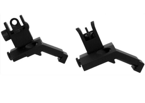45 Degree Flip-Up Iron Sights/Spring Loaded - Black Rifle Depot