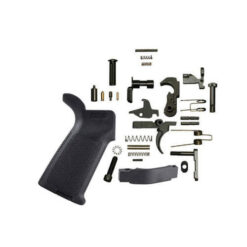 Black Rifle Depot AR 15 Lower Parts Kit with Magpul MOE Grip - Black 