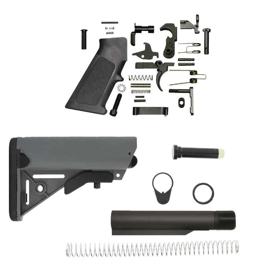 SOPMOD-AR-15-Lower-Build-Kit-Gray-Black-Rifle-Depot-SOPMOD-AR-15-Lower-Build-Kit-Gray Black Rifle Depot SOPMOD AR 15 Lower Build Kit - Gray