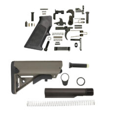 Black Rifle Depot SOPMOD AR 15 Lower Build Kit - OD Green 