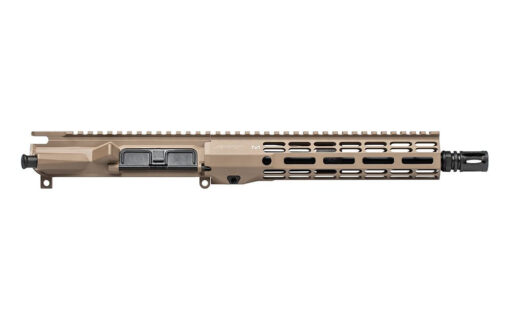Aero Precision M4E1 Threaded Complete Upper 10" .300 Blackout Barrel ATLAS R-ONE 9" M-LOK HG - FDE Cerakote - Black Rifle Depot