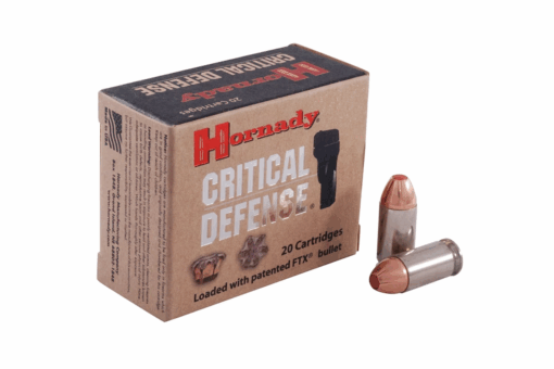 Hornady Critical Defense 45ACP 185 Grain Flex Tip JHP Handgun Ammo - 20 rounds - Black Rifle Depot