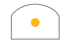 Trijicon RMR Type 2 Dual Illuminated Reflex Sight - 13 MOA - Amber Dot