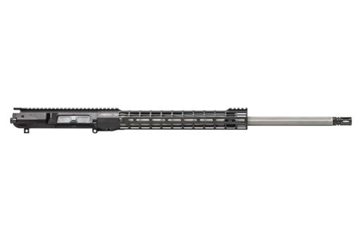 Aero Precision M5 24" 6.5 Creedmoor SS Fluted Complete Upper Receiver with 15" ATLAS S-ONE Handguard - Anodized Black - Black Rifle Depot